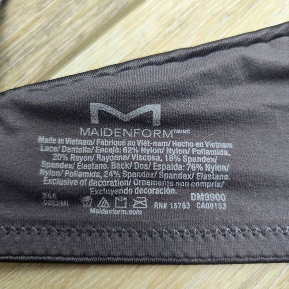 Maidenform Wonderbra push up wired comfortable bra 34a gray and pink plunging - Picture 4 of 8